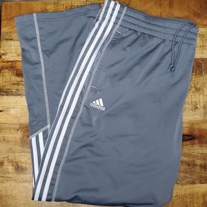 Adidas 3-Stripe Ankle Zip Warm Up Pants